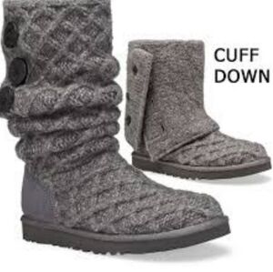 Ugg Australia Women 3066 Sweater Cardi 3 Button Boots shoes sz 7